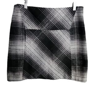 Vivienne Tam Women's Size 8 Black Plaid Academia Old Money Mini Skirt